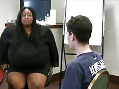 Big Black Tits Handjob with Skinny